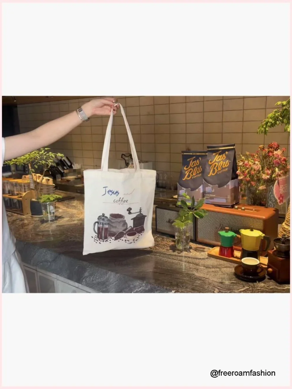 Canvas Tote Bag with Inner Pocket, 15.7x13.8 Inches, Heavyweight Durable